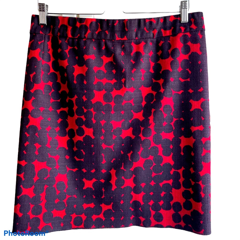 DKNY red and black skirt